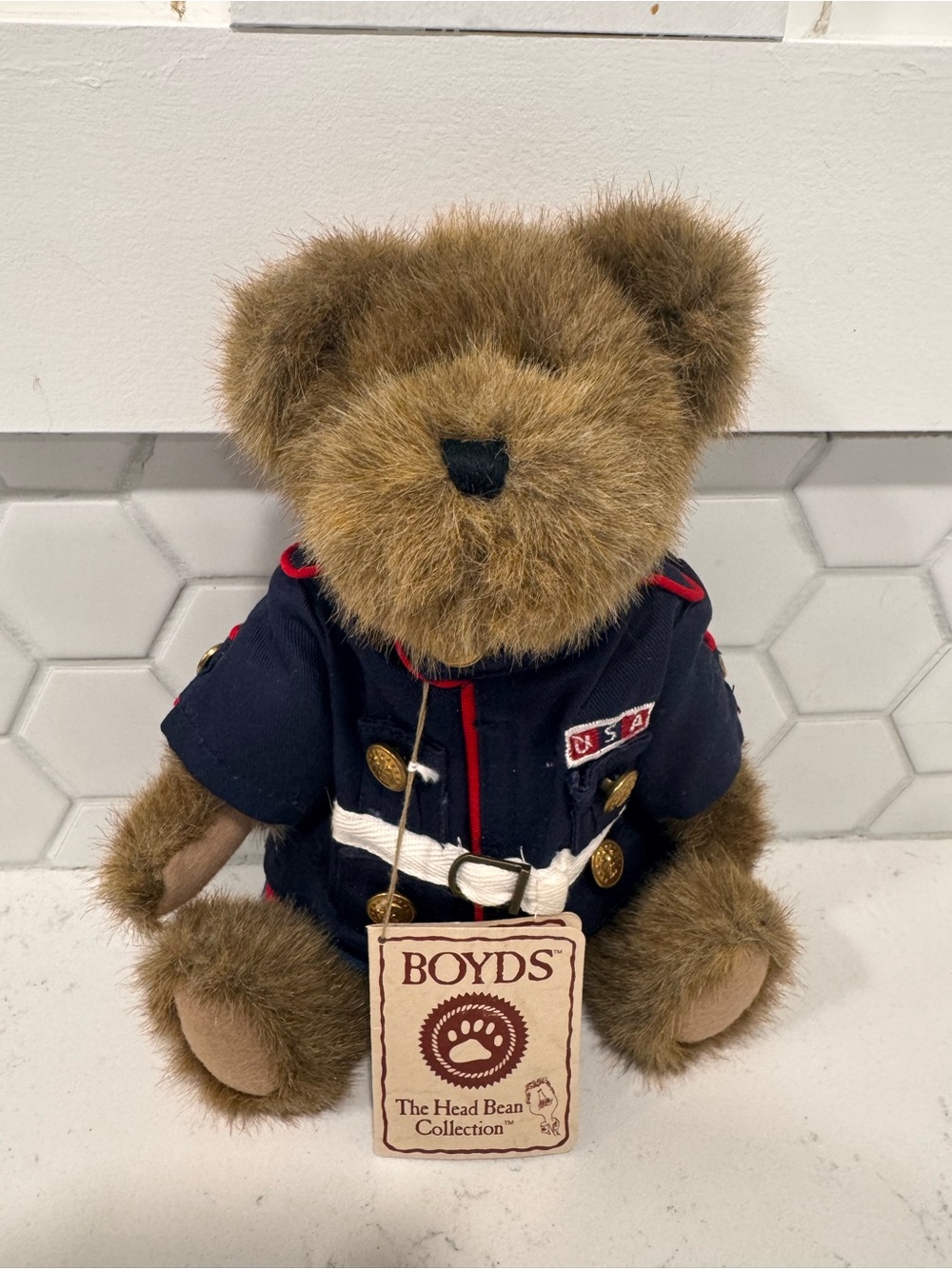 Boyds Bears "Marine Bearster" Plush – Excellent Condition with Original Tags